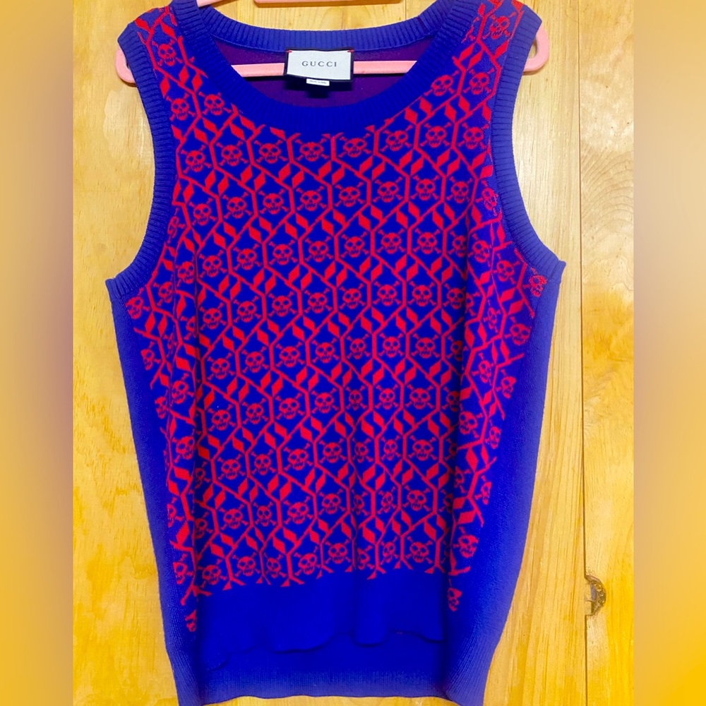 GUCCI sweater vest.